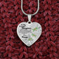 To My Beautiful Daughter Heart Necklace Birthday Gift, Christmas Gift From Mommy