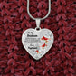 To My Soulmate Heart Necklace Birthday Gift, Christmas Gift From Boyfriend