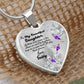 To My Beautiful Daughter Heart Necklace Birthday Gift, Christmas Gift From Daddy