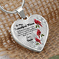 To My Beautiful Niece Heart Necklace Birthday Gift, Christmas Gift From Uncle