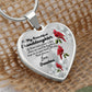 To My Beautiful Granddaughter Heart Necklace Birthday Gift, Christmas Gift From Grandma