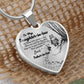 To My Beautiful Daughter-in-law Heart Necklace Birthday Gift, Christmas Gift From Father-in-law