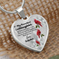 To My Beautiful Goddaughter Heart Necklace Birthday Gift, Christmas Gift From Godfather