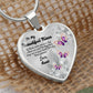To My Beautiful Niece Heart Necklace Christmas Gift, Birthday Gift From Aunt