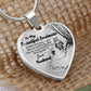 To My Beautiful Soulmate Heart Necklace Birthday Gift, Christmas Gift From Husband