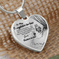 To My Beautiful Daughter-in-law Heart Necklace Birthday Gift, Christmas Gift From Mother-in-law