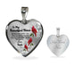 To My Beautiful Niece Heart Necklace Birthday Gift, Christmas Gift From Uncle