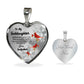 To My Goddaughter Heart Necklace Birthday Gift, Christmas Gift From Godfather