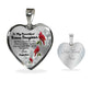 To My Beautiful Bonus Daughter Heart Necklace Birthday Gift, Christmas Gift From Stepfather