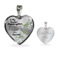 To My Beautiful Stepdaughter Heart Necklace Birthday Gift, Christmas Gift From Stepmother