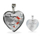 To My Bonus Daughter Heart Necklace Birthday Gift, Christmas Gift From Stepfather