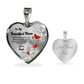 To My Beautiful Niece Heart Necklace Birthday Gift, Christmas Gift From Aunt