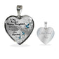 To My Bonus Daughter Heart Necklace Birthday Gift, Christmas Gift From Stepmother