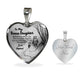 To My Beautiful Bonus Daughter Heart Necklace Birthday Gift, Christmas Gift From Stepdad