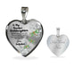 To My Beautiful Goddaughter Heart Necklace Birthday Gift, Christmas Gift From Godfather