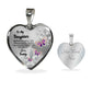 To My Daughter Heart Necklace Christmas Gift, Birthday Gift From Daddy