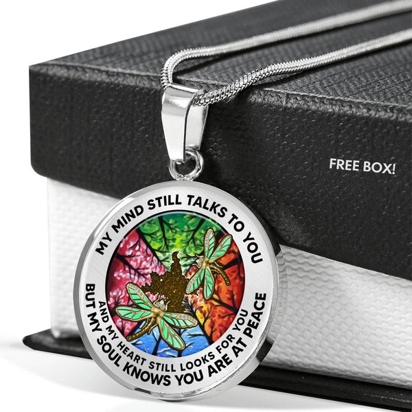 AG2108044 My Mind Still Talks To You Dragonflies Four Season Tree Of Life  Luxury Necklace with Back Engraving