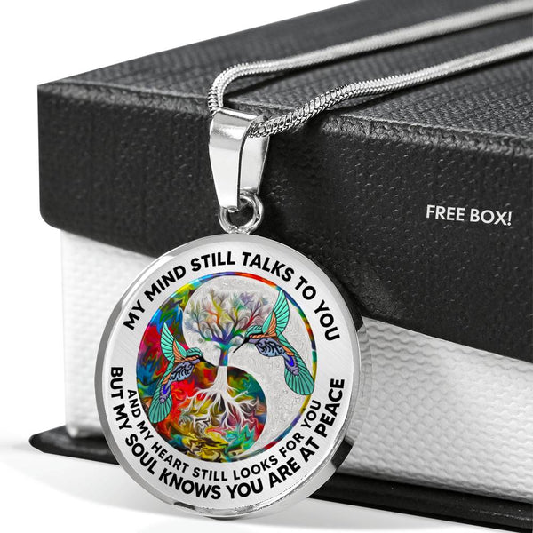 AG2108052 My Mind Still Talks To You Hummingbirds Yin Yang Tree Of Life  Luxury Necklace with Back Engraving