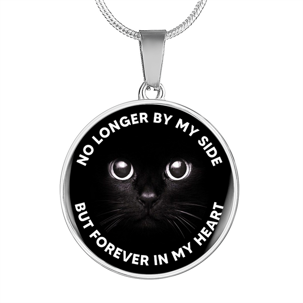 No Longer By My Side Black Cat AngelCNLVBC0015 Memorial Necklace