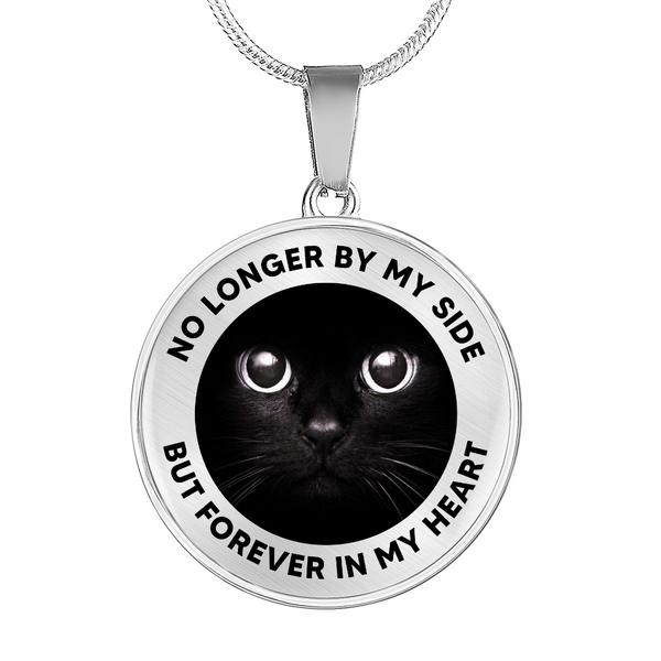 No Longer By My Side Black Cat AngelCNLVBC0014 Memorial Necklace