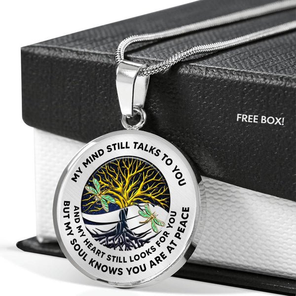 JL1407041 My Mind Still Talks To You Golden Dragonflies  Yin Yang Tree Of Life Luxury Necklace with Back Engraving