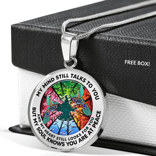 AG2108054 My Mind Still Talks To You Hummingbirds Four Season Tree Of Life  Luxury Necklace with Back Engraving