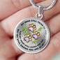 JL1707024 My Mind Still Talks To You Golden Dragonflies Golden Colorful Paws Luxury Necklace with Back Engraving