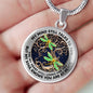 AG0408076 My Mind Still Talks To You Golden Dragonflies Tree Of Life And Galaxy Luxury Necklace with Back Engraving