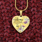 To My Beautiful Niece Heart Necklace Christmas Gift, Birthday Gift From Aunt