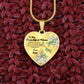 To My Beautiful Niece Heart Necklace Birthday Gift, Christmas Gift From Aunt