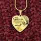 To My Beautiful Daughter-in-law Heart Necklace Birthday Gift, Christmas Gift From Mother-in-law