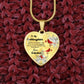 To My Goddaughter Heart Necklace Birthday Gift, Christmas Gift From Godfather