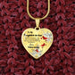 To My Daughter-in-law Heart Necklace Birthday Gift, Christmas Gift From Father-in-law