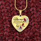 To My Beautiful Niece Heart Necklace Birthday Gift, Christmas Gift From Uncle