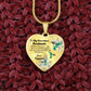 To My Beautiful Soulmate Heart Necklace Birthday Gift, Christmas Gift From Boyfriend