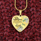 To My Beautiful Stepdaughter Heart Necklace Birthday Gift, Christmas Gift From Stepmother