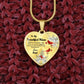 To My Beautiful Niece Heart Necklace Birthday Gift, Christmas Gift From Aunt