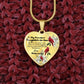 To My Beautiful Daughter-in-law Heart Necklace Birthday Gift, Christmas Gift From Mother-in-law