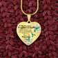 To My Beautiful Daughter-in-law Heart Necklace Birthday Gift, Christmas Gift From Mother-in-law