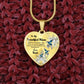 To My Beautiful Niece Heart Necklace Birthday Gift, Christmas Gift From Uncle