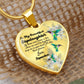 To My Beautiful Stepdaughter Heart Necklace Birthday Gift, Christmas Gift From Stepmother