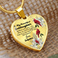 To My Beautiful Goddaughter Heart Necklace Birthday Gift, Christmas Gift From Godfather