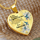 To My Daughter-in-law Heart Necklace Birthday Gift, Christmas Gift From Father-in-law