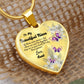 To My Beautiful Niece Heart Necklace Christmas Gift, Birthday Gift From Aunt