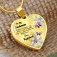 To My Soulmate Heart Necklace Christmas Gift, Birthday Gift From Boyfriend