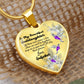 To My Beautiful Goddaughter Heart Necklace Birthday Gift, Christmas Gift From Godfather