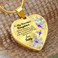 To My Beautiful Daughter Heart Necklace Birthday Gift, Christmas Gift From Daddy