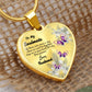 To My Soulmate Heart Necklace Christmas Gift, Birthday Gift From Husband