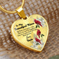 To My Beautiful Niece Heart Necklace Birthday Gift, Christmas Gift From Uncle