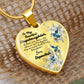 To My Stepdaughter Heart Necklace Birthday Gift, Christmas Gift From Stepmother